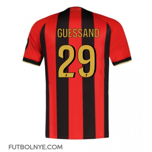 Camiseta OGC Nice Evann Guessand #29 Primera Equipación 2024-25 manga corta